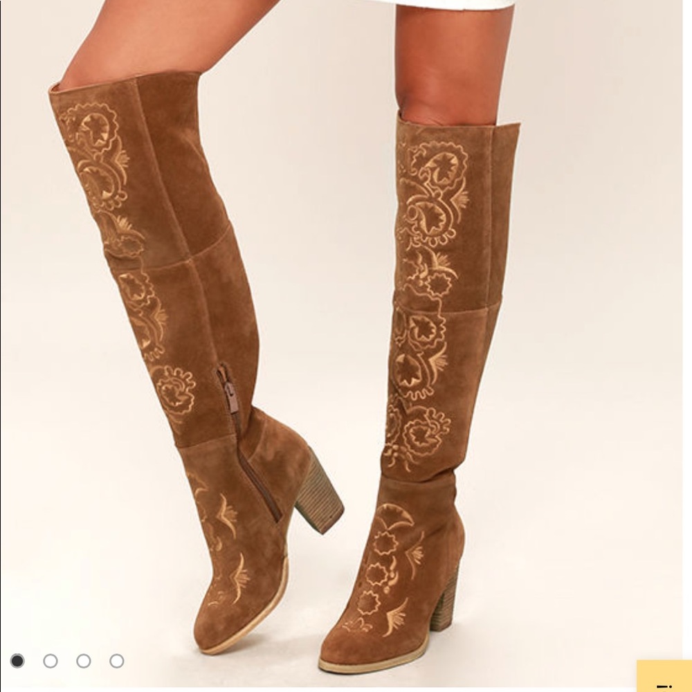 Sbicca acapella tan over the knee boots